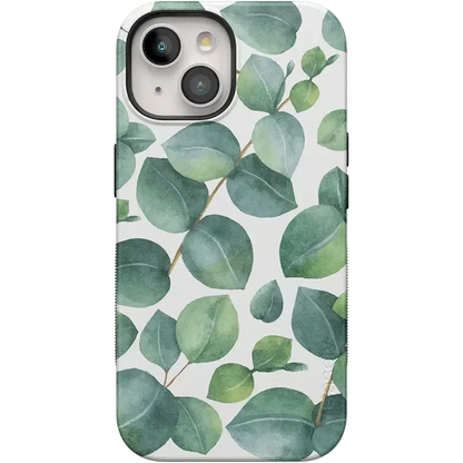 Leaf Me Alone | Green Floral Print Case iPhone Case get.casely Bold Flex + MagSafe® iPhone 15 Plus
