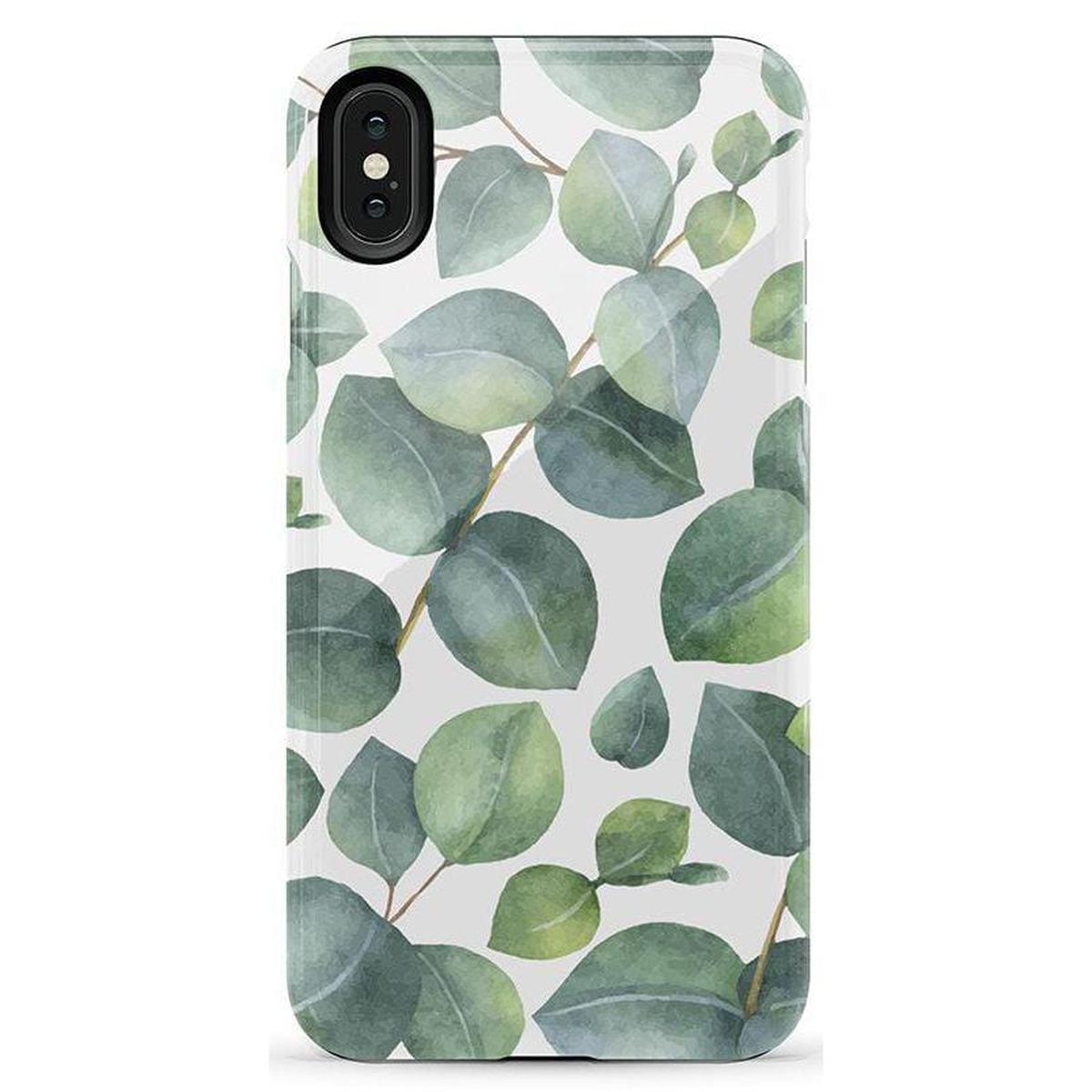 Leaf Me Alone | Green Floral Print Case iPhone Case get.casely Essential iPhone XS Max