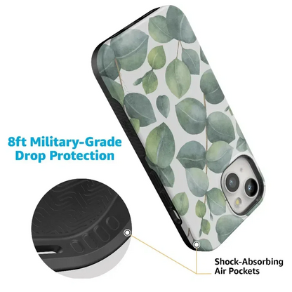 Leaf Me Alone | Green Floral Print Case iPhone Case get.casely
