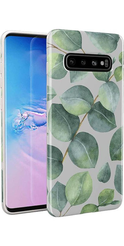 Leaf Me Alone | Green Floral Print Samsung Case Samsung Case get.casely