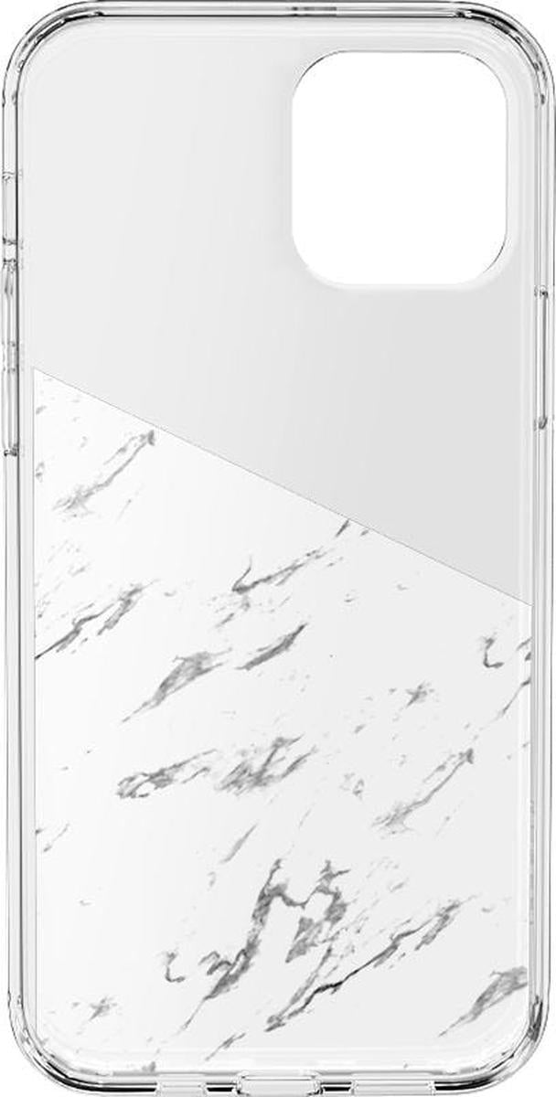 Let's Split | Half White Clear Marble Case iPhone Case get.casely