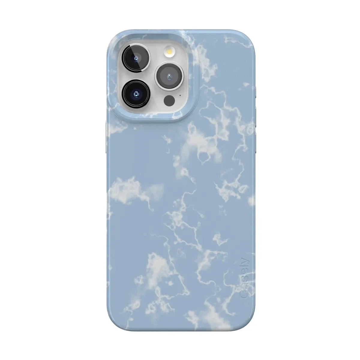 Light Blue Skies | Marble Clouds Case iPhone Case get.casely Classic + MagSafe® iPhone 15 Pro Max