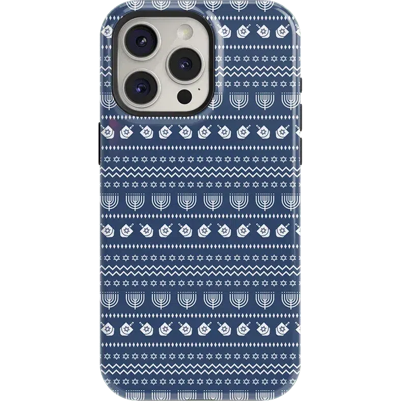 Light the Night | Hannukah Case Phone Case Casetry Essential + MagSafe® iPhone 15 Pro