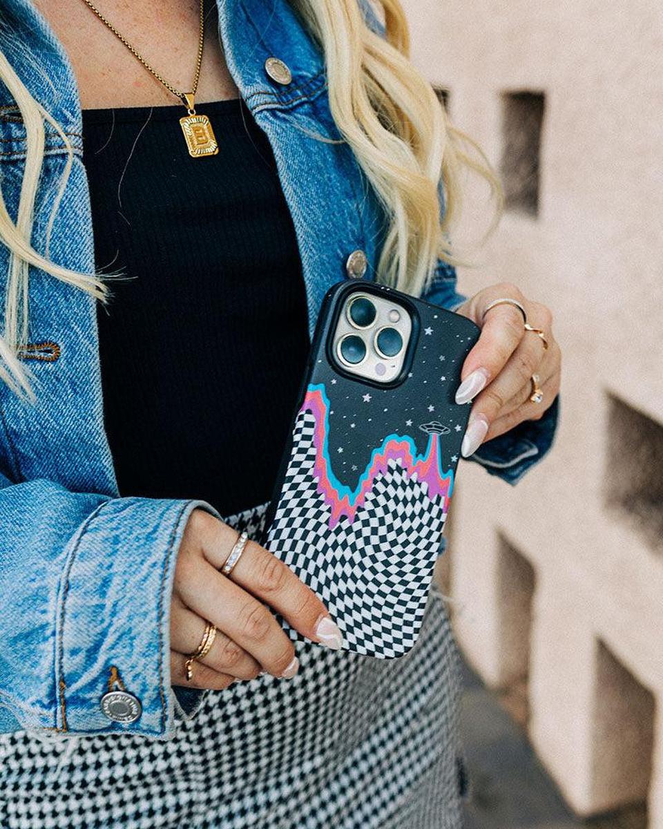 Long Strange Drip | Checkered Space Case iPhone Case get.casely