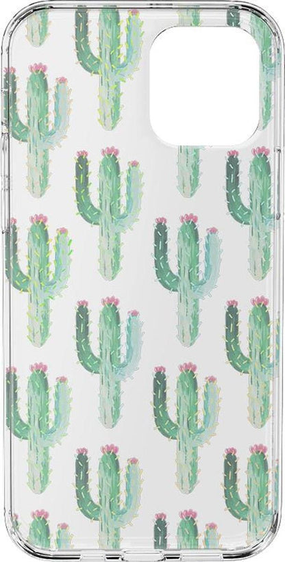 Lookin' Sharp | Cactus Patterned Clear Floral Case iPhone Case get.casely