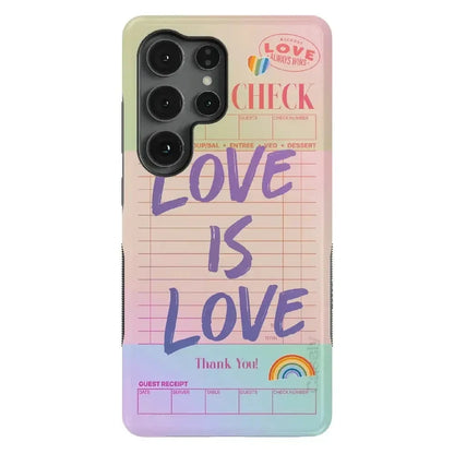 Love is Love | Guest Check Pride Case Phone Case Casetry Bold Flex + MagSafe® Galaxy S25 Ultra