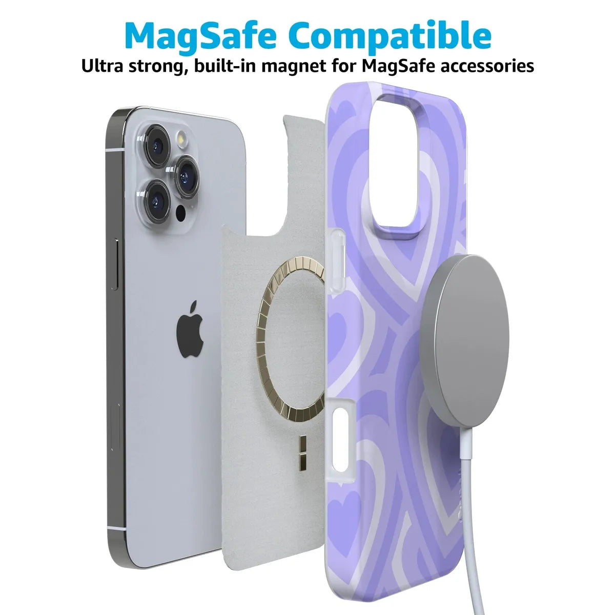 Love Song | Lavender Heart Case iPhone Case get.casely