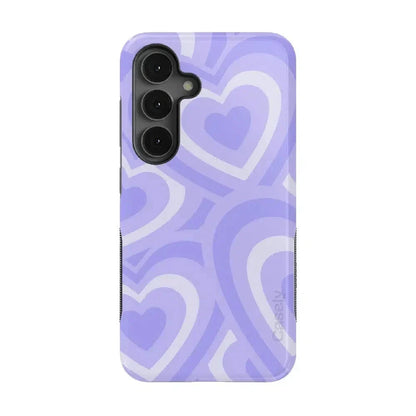 Love Song | Lavender Heart Samsung Case Samsung Case Casetry Bold Flex + MagSafe® Galaxy S25