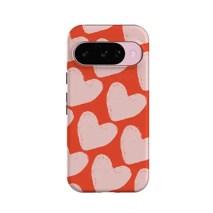 Love You More | Heart Doodle Case Phone Case Casetry Essential + MagSafe® Google Pixel 10