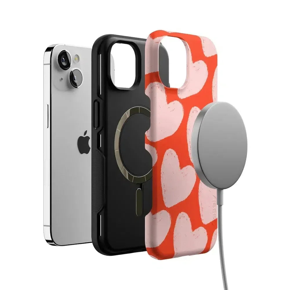 Love You More | Heart Doodle Case Phone Case Casetry