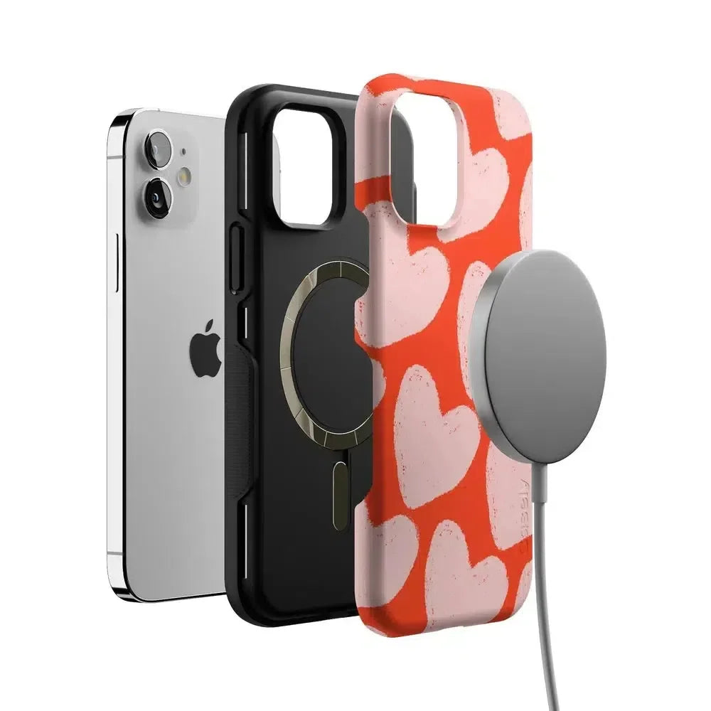 Love You More | Heart Doodle Case Phone Case Casetry