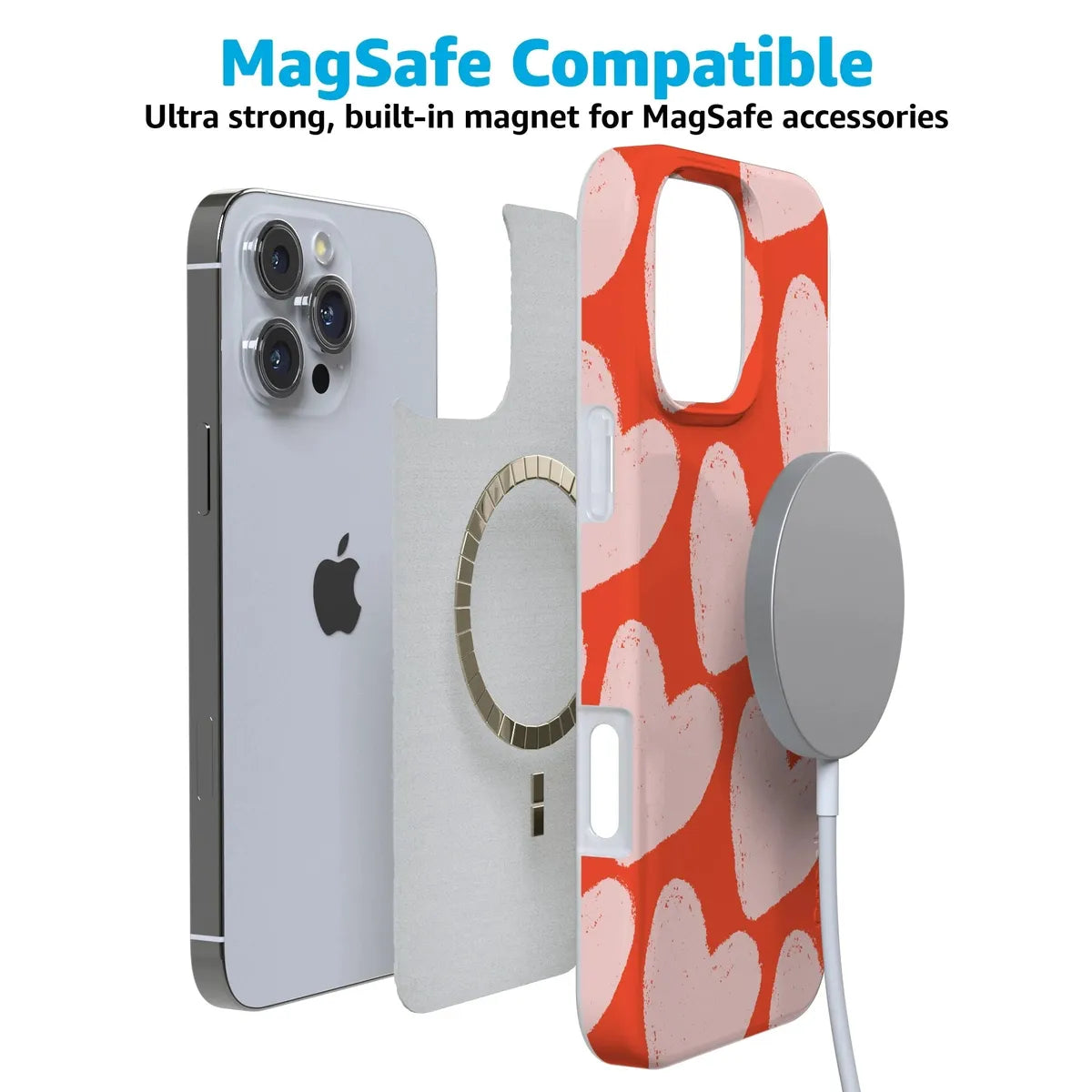 Love You More | Heart Doodle Case Phone Case Casetry