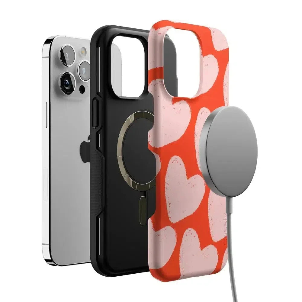 Love You More | Heart Doodle Case Phone Case Casetry