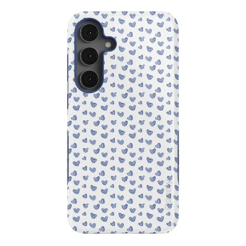 Lovebug | Blue Hearts Case Phone Case Casetry Bold Flex + MagSafe® Galaxy S25 Ultra
