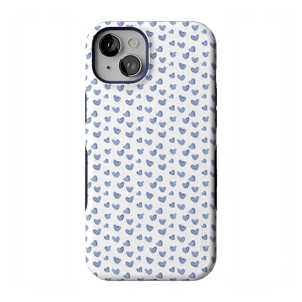 Lovebug | Blue Hearts Case Phone Case Casetry Bold Flex + MagSafe® iPhone 15 Plus