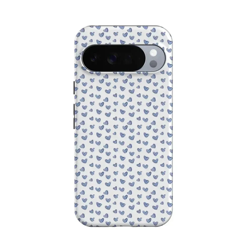 Lovebug | Blue Hearts Case Phone Case Casetry Essential + MagSafe® Google Pixel 10 Pro XL