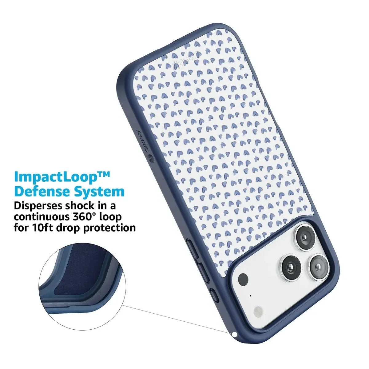 Lovebug | Blue Hearts Case Phone Case get.casely