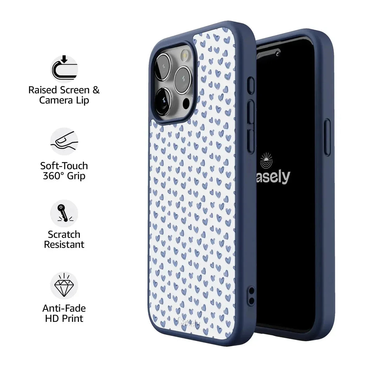 Lovebug | Blue Hearts Case Phone Case get.casely