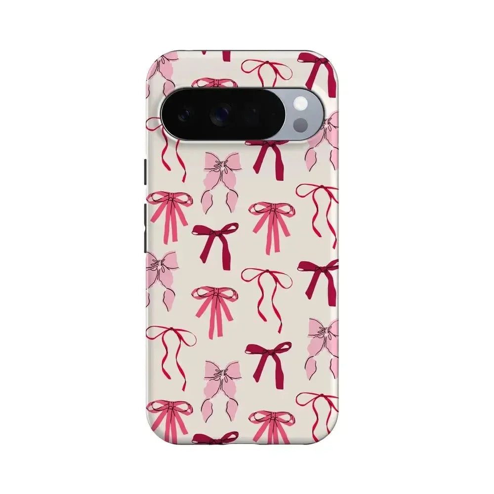 Lover Girlie | Pink Bows iPhone Case Phone Case Casetry Essential + MagSafe® Google Pixel 10 Pro XL