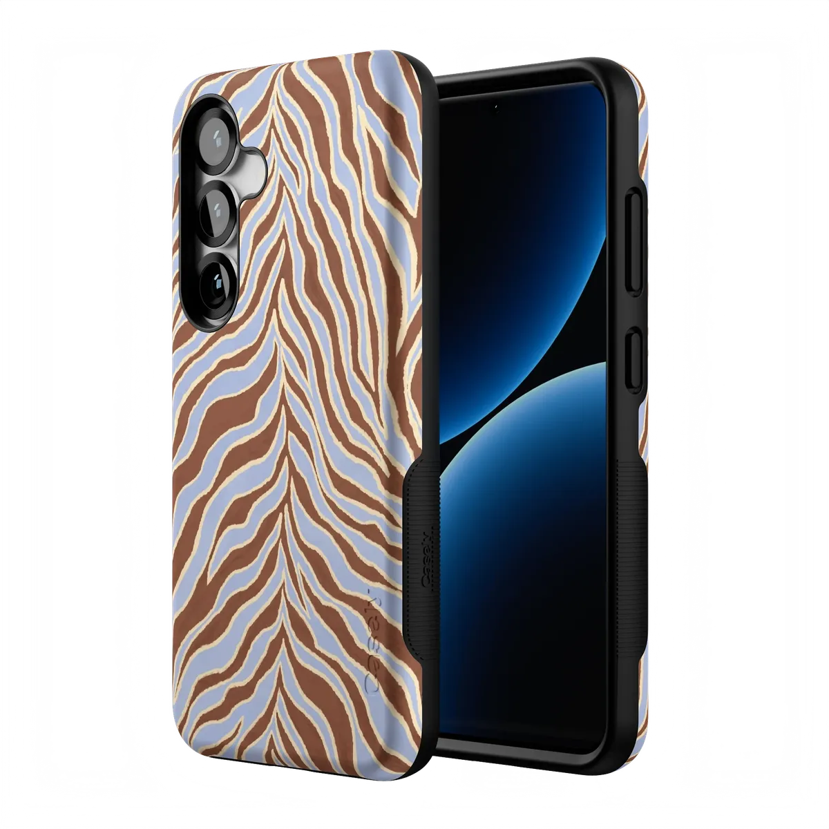 Untamed | Brown & Blue Zebra Case