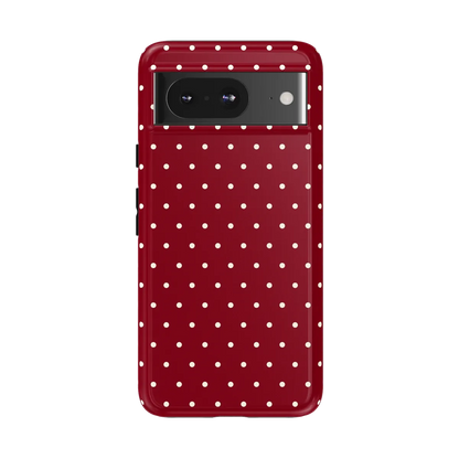 On the Dot | Maroon Polka Dot Case