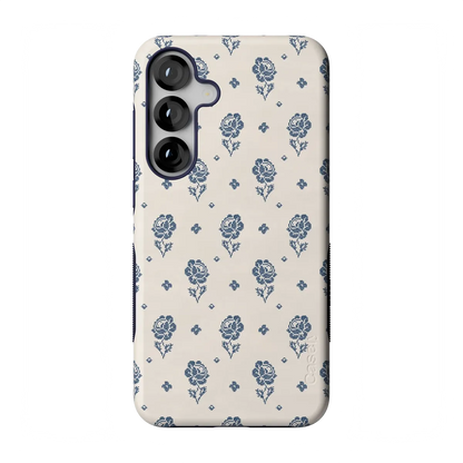Seaside Stitch | Vintage Roses Case - Galaxy S25 Plus