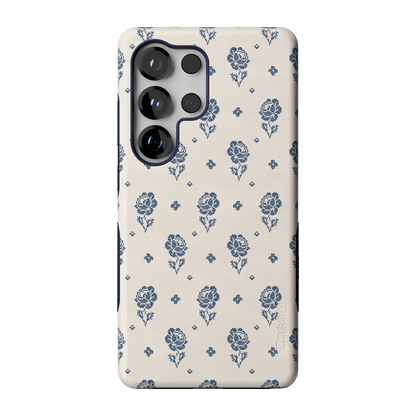Seaside Stitch | Vintage Roses Case - Galaxy S25 Ultra