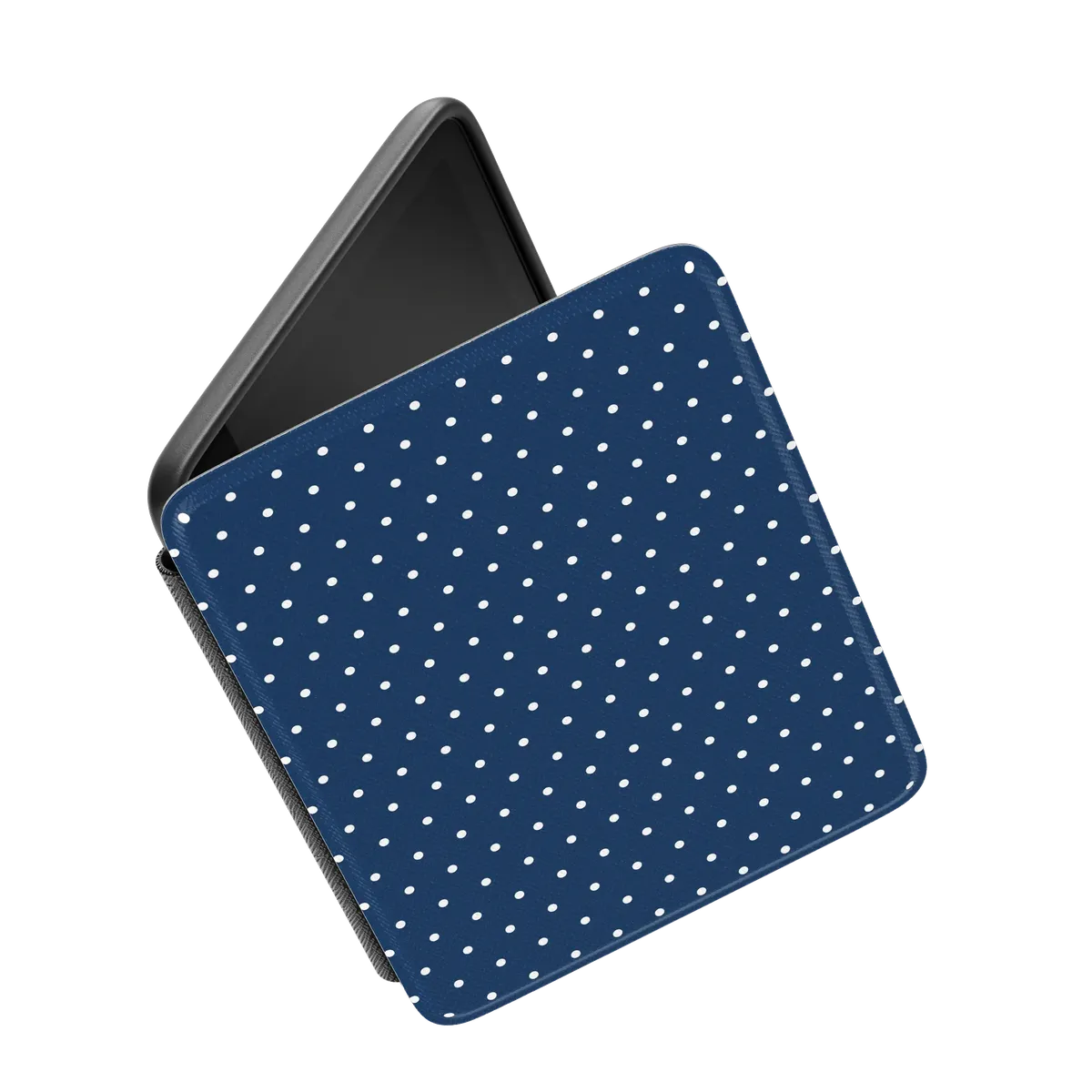 On the Dot | Navy Polka Dot Kindle Case