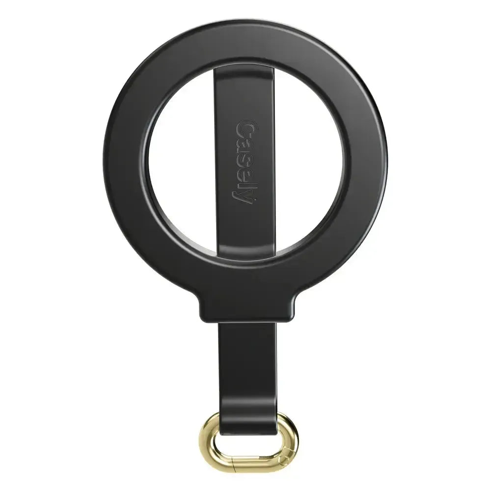 MagRing+ | Black Magnetic Adjustable Phone Ring with Keychain MagRing+ get.casely