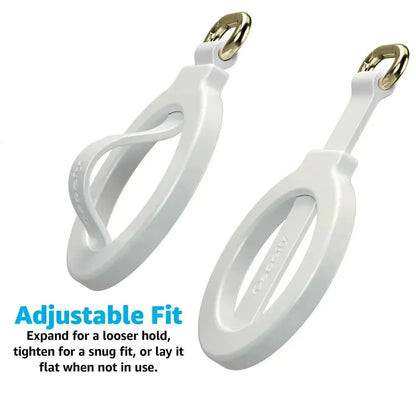 MagRing+ | Bone White Magnetic Adjustable Phone Ring with Keychain MagRing+ get.casely
