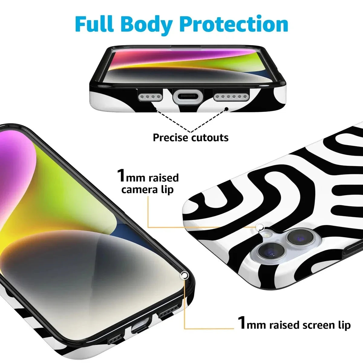Maze | High Contrast Design Case Phone Case Casetry