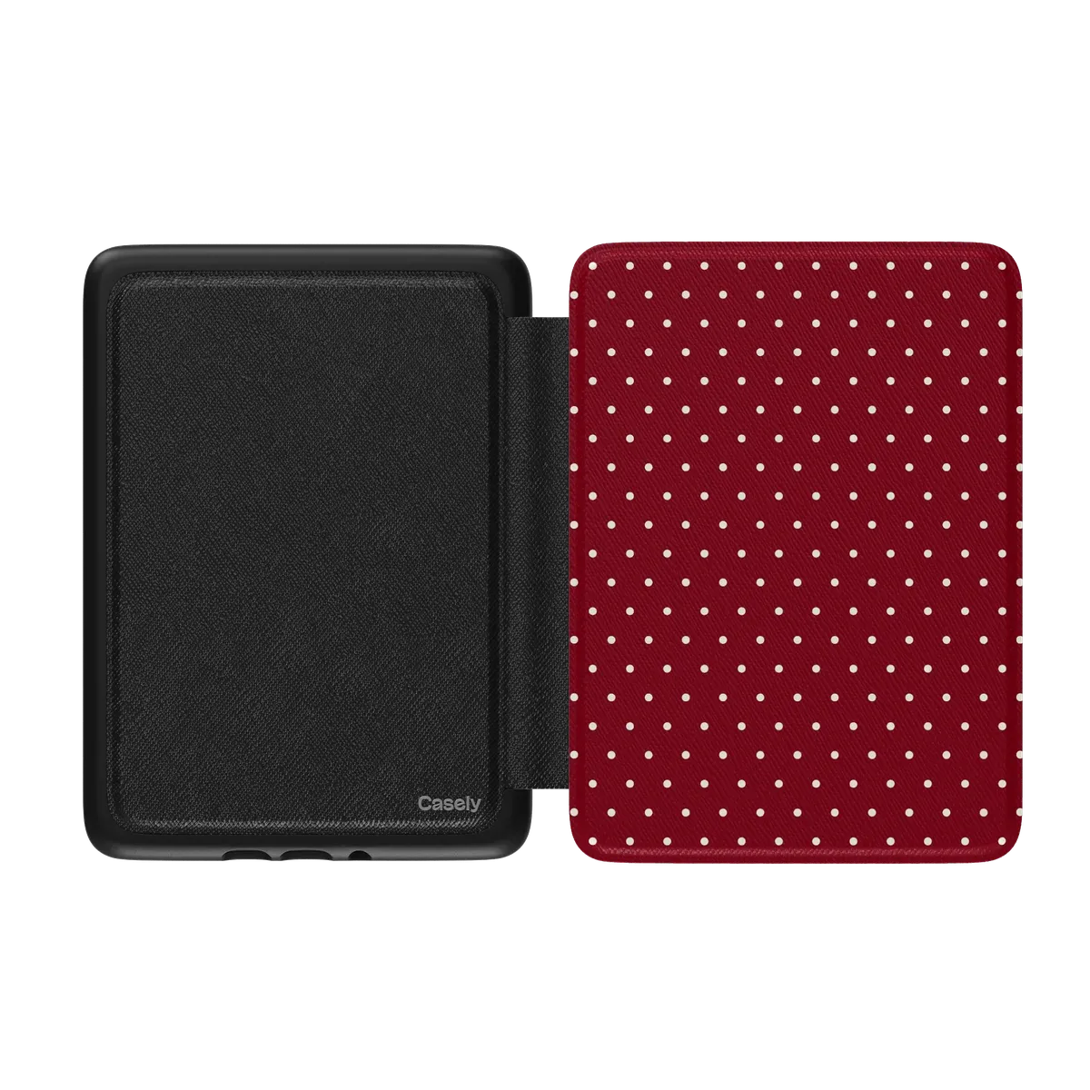 On the Dot | Maroon Polka Dot Kindle Case