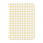 Pastel Picnic | Yellow Gingham Kindle Case