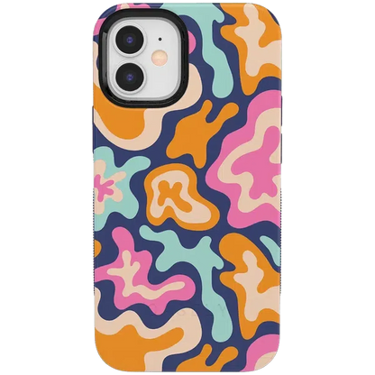 Midnight Color Splash | Abstract Retro Case iPhone Case get.casely Bold + MagSafe® iPhone 12