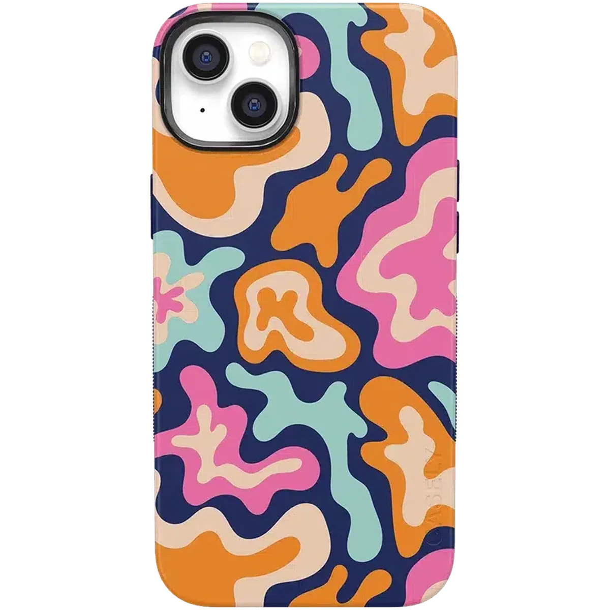 Midnight Color Splash | Abstract Retro Case iPhone Case get.casely Bold + MagSafe® iPhone 14 Plus
