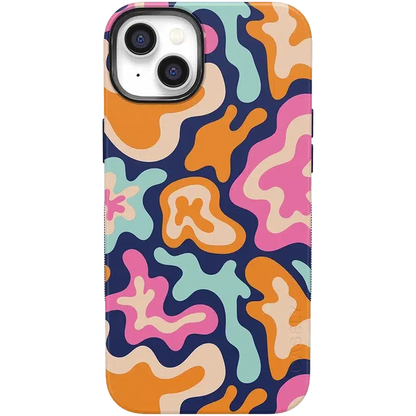 Midnight Color Splash | Abstract Retro Case iPhone Case get.casely Bold + MagSafe® iPhone 14 Plus