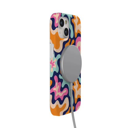Midnight Color Splash | Abstract Retro Case iPhone Case get.casely