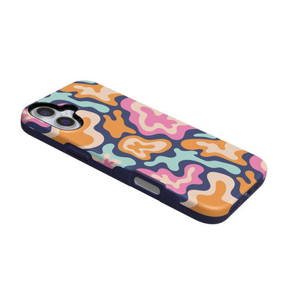 Midnight Color Splash | Abstract Retro Case iPhone Case get.casely