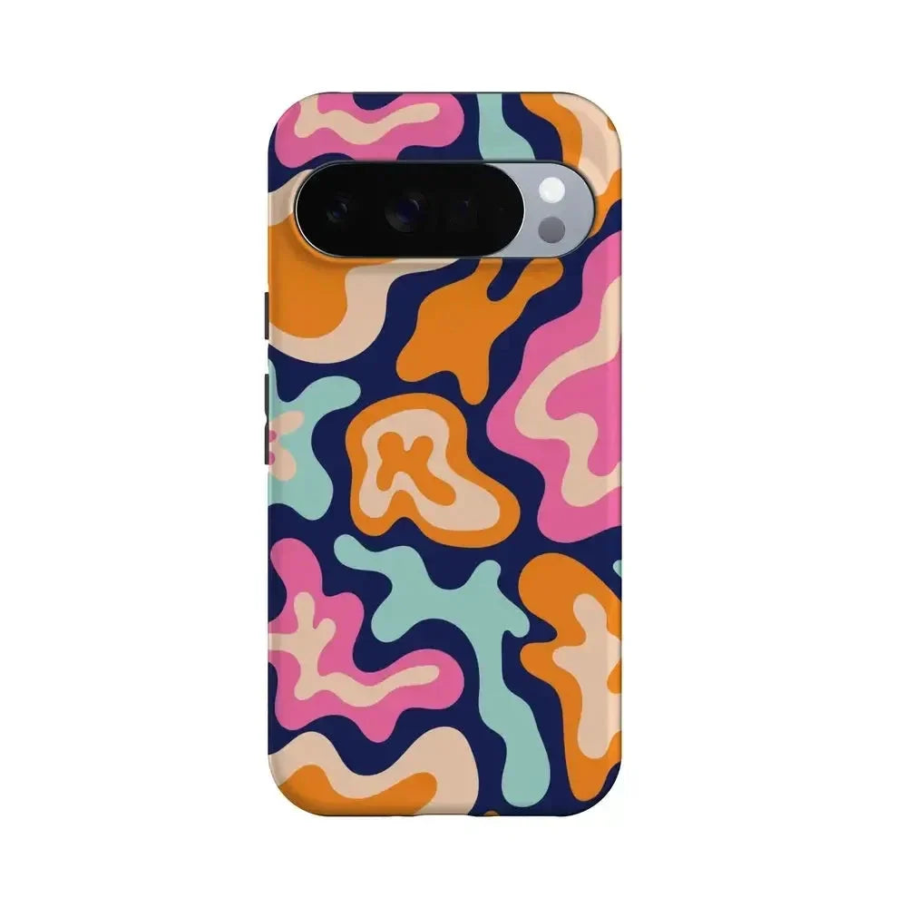 Midnight Color Splash | Abstract Retro Google Pixel Case Google Pixel Case Casetry Essential + MagSafe® Google Pixel 10 Pro XL