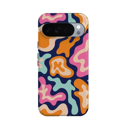 Midnight Color Splash | Abstract Retro Google Pixel Case Google Pixel Case Casetry Essential + MagSafe® Google Pixel 10 Pro XL