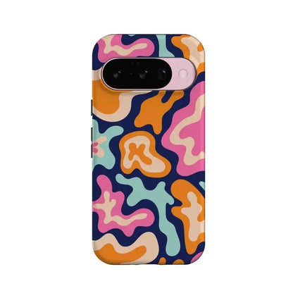 Midnight Color Splash | Abstract Retro Google Pixel Case Google Pixel Case Casetry Essential + MagSafe® Google Pixel 10