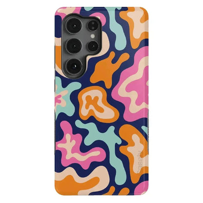 Midnight Color Splash | Abstract Retro Samsung Case Samsung Case Casetry Bold Flex + MagSafe® Galaxy S25 Ultra