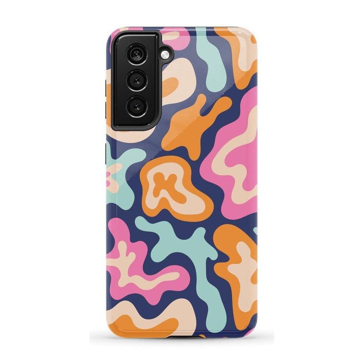 Midnight Color Splash | Abstract Retro Samsung Case Samsung Case Casetry Galaxy S21