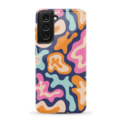 Midnight Color Splash | Abstract Retro Samsung Case Samsung Case Casetry Galaxy S21