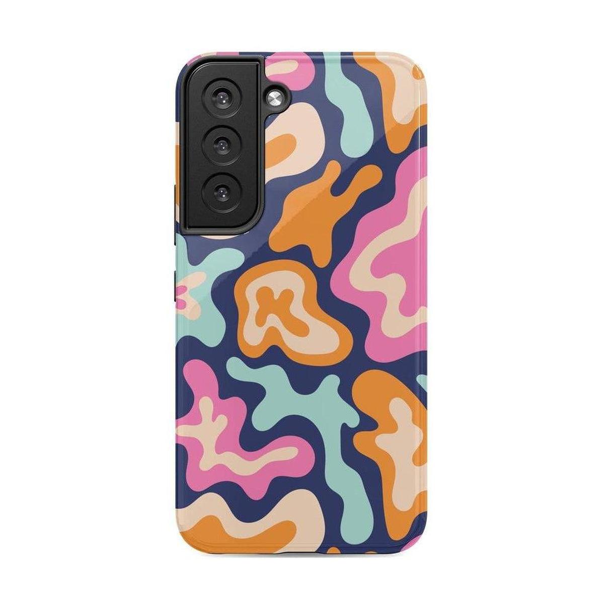 Midnight Color Splash | Abstract Retro Samsung Case Samsung Case Casetry Galaxy S22