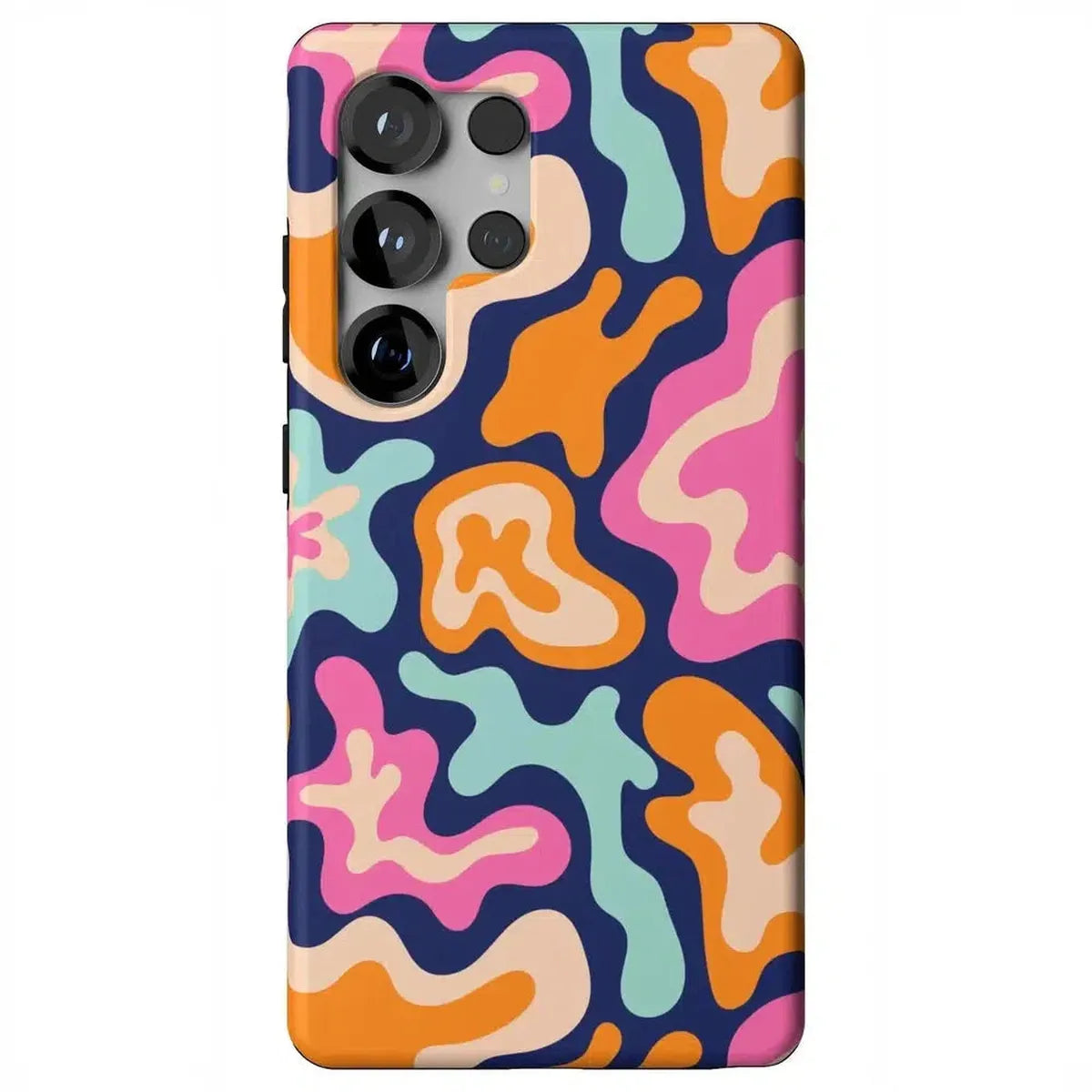 Midnight Color Splash | Abstract Retro Samsung Case Samsung Case Casetry Essential + MagSafe® Galaxy S25 Ultra