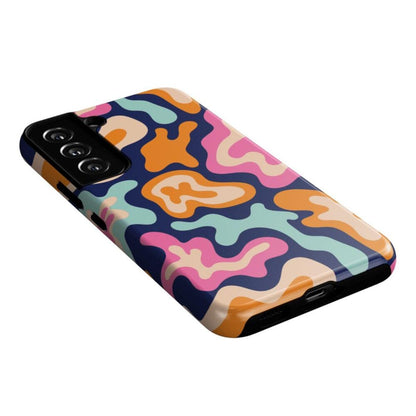 Midnight Color Splash | Abstract Retro Samsung Case Samsung Case Casetry