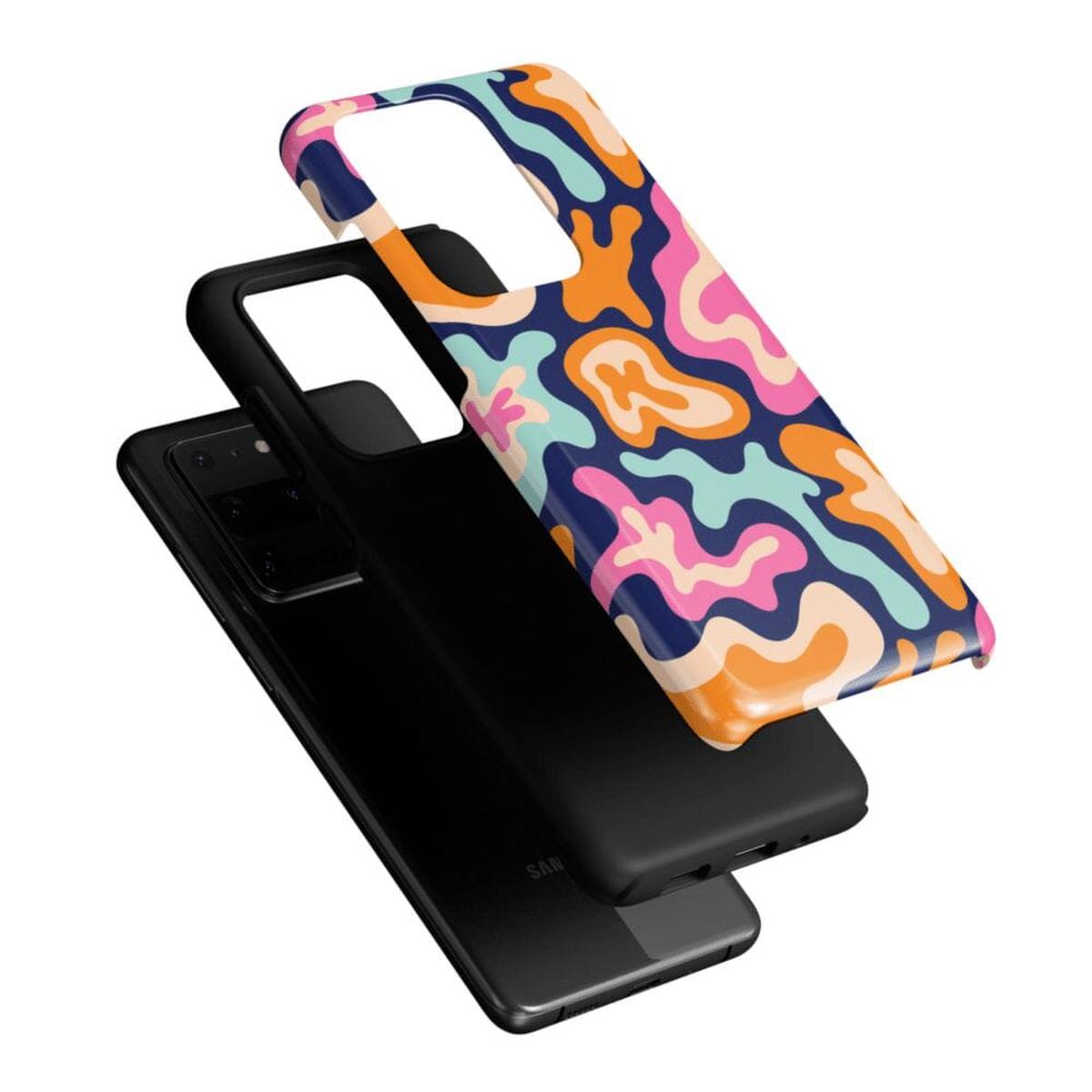 Midnight Color Splash | Abstract Retro Samsung Case Samsung Case Casetry