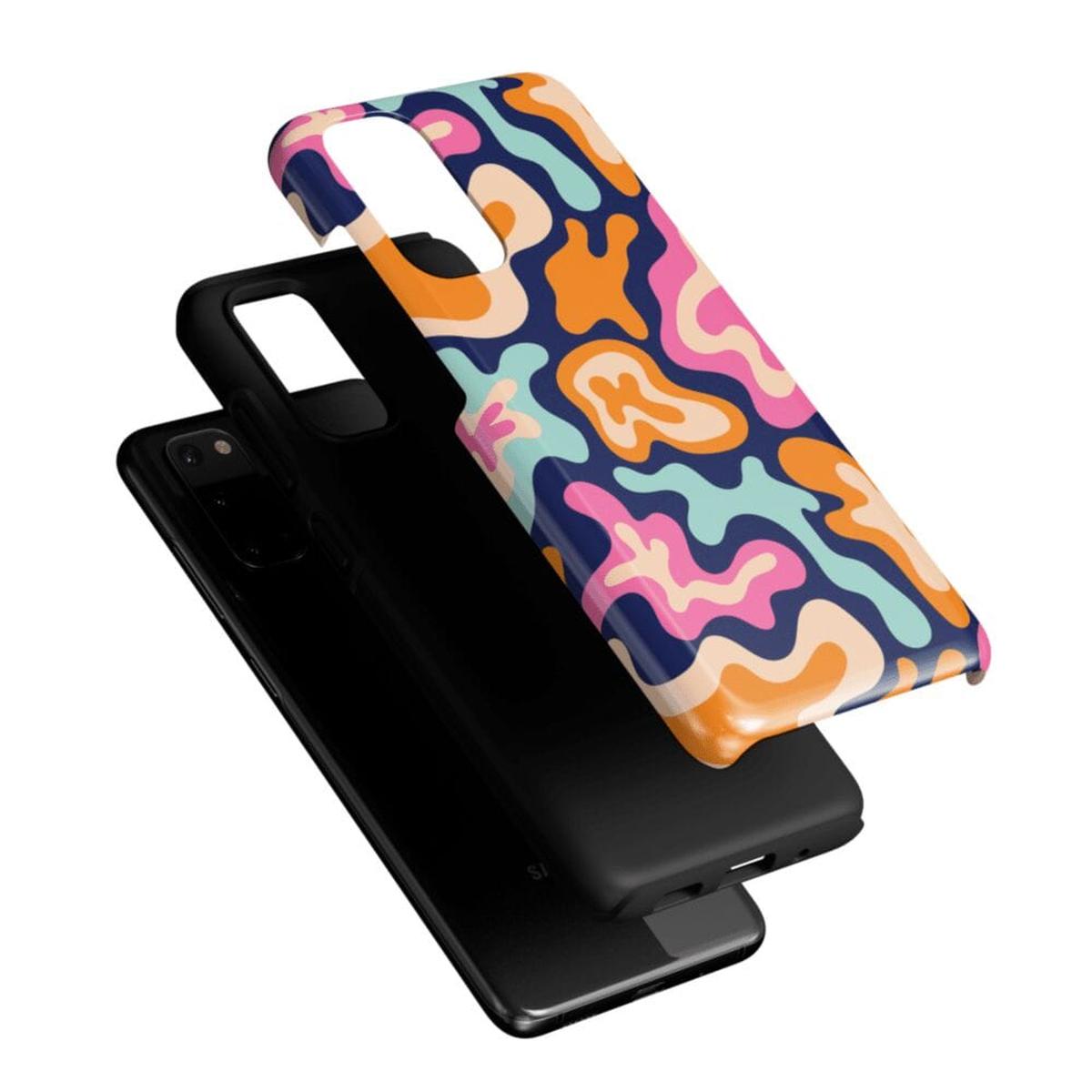 Midnight Color Splash | Abstract Retro Samsung Case Samsung Case Casetry
