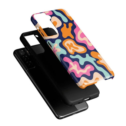 Midnight Color Splash | Abstract Retro Samsung Case Samsung Case Casetry